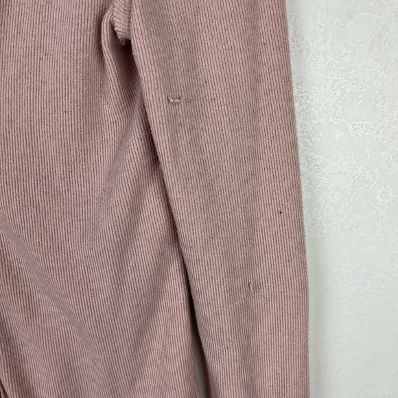 We The Free Call Me Cardigan Sweater Pink V-neck Button Front Long Sleeve Medium - Picture 5 of 12